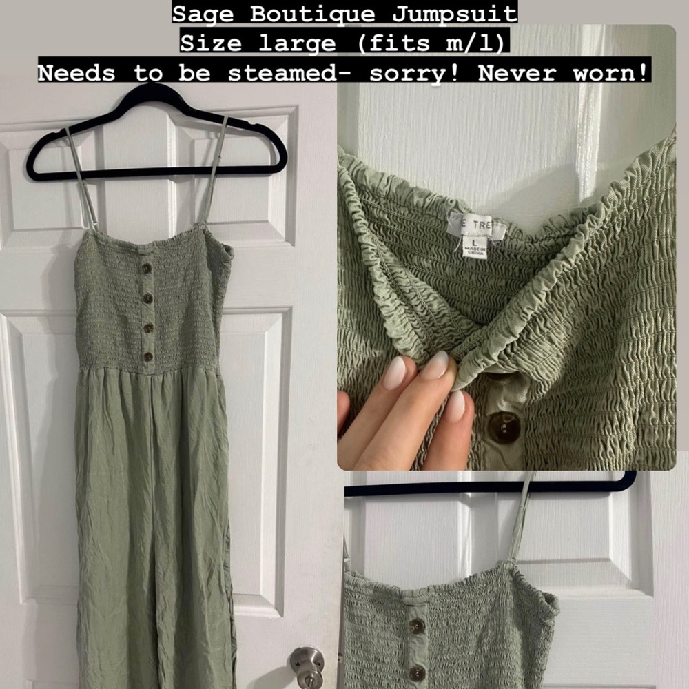 Sage Jumpsuit - Flattering!